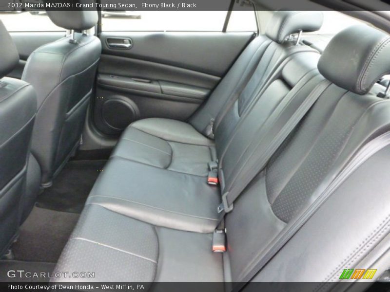 Rear Seat of 2012 MAZDA6 i Grand Touring Sedan