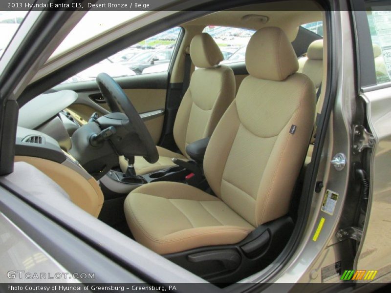 Desert Bronze / Beige 2013 Hyundai Elantra GLS