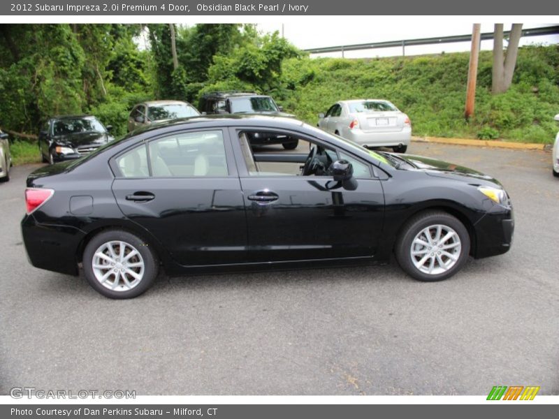 Obsidian Black Pearl / Ivory 2012 Subaru Impreza 2.0i Premium 4 Door