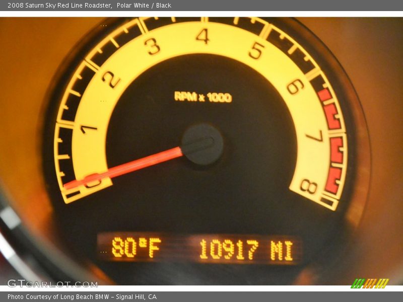 Polar White / Black 2008 Saturn Sky Red Line Roadster