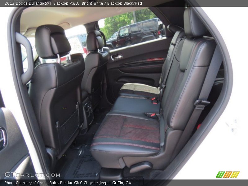 Bright White / Blacktop Black/Red 2013 Dodge Durango SXT Blacktop AWD