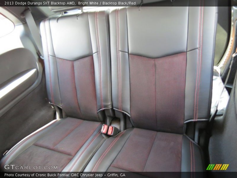 Bright White / Blacktop Black/Red 2013 Dodge Durango SXT Blacktop AWD