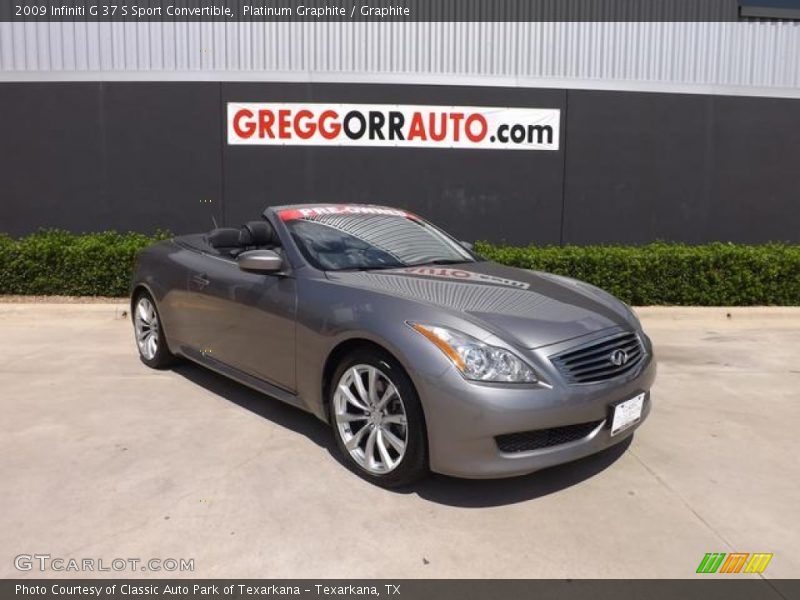 Platinum Graphite / Graphite 2009 Infiniti G 37 S Sport Convertible