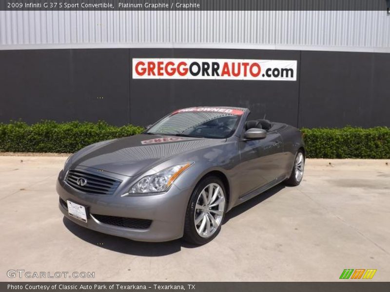 Platinum Graphite / Graphite 2009 Infiniti G 37 S Sport Convertible