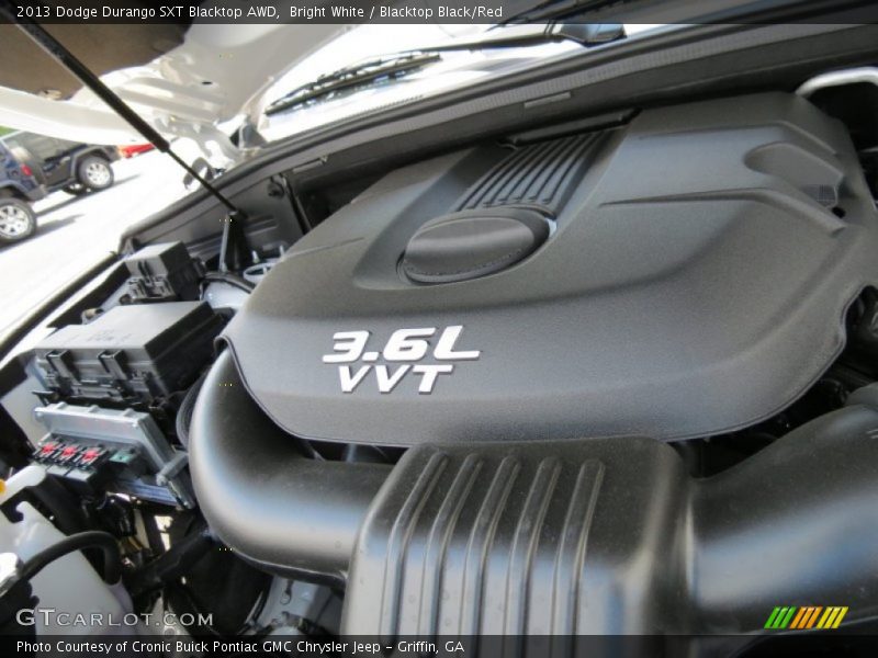 Bright White / Blacktop Black/Red 2013 Dodge Durango SXT Blacktop AWD