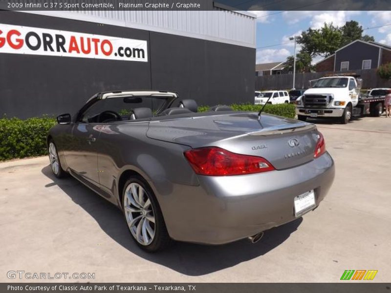 Platinum Graphite / Graphite 2009 Infiniti G 37 S Sport Convertible