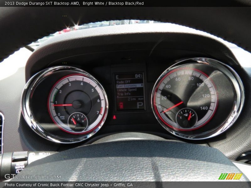 Bright White / Blacktop Black/Red 2013 Dodge Durango SXT Blacktop AWD