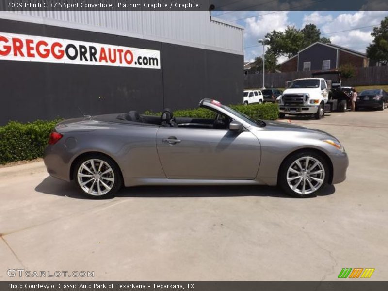 Platinum Graphite / Graphite 2009 Infiniti G 37 S Sport Convertible