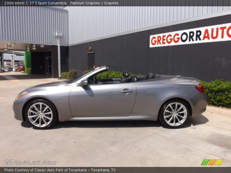 Platinum Graphite / Graphite 2009 Infiniti G 37 S Sport Convertible