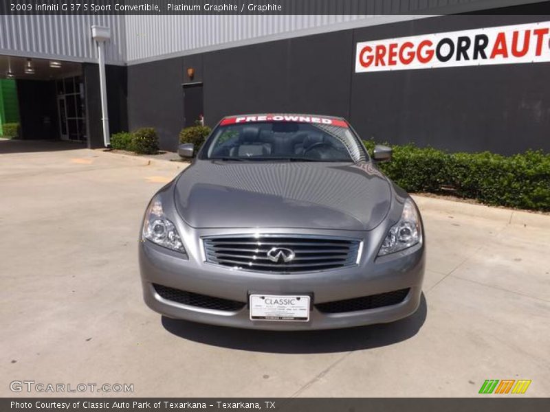 Platinum Graphite / Graphite 2009 Infiniti G 37 S Sport Convertible