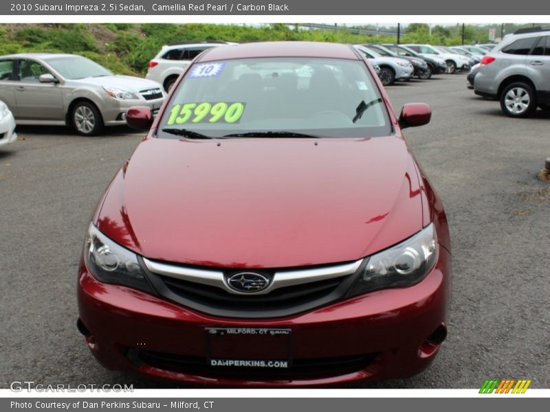 Camellia Red Pearl / Carbon Black 2010 Subaru Impreza 2.5i Sedan