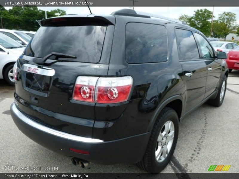 Cyber Gray Metallic / Ebony 2011 GMC Acadia SL