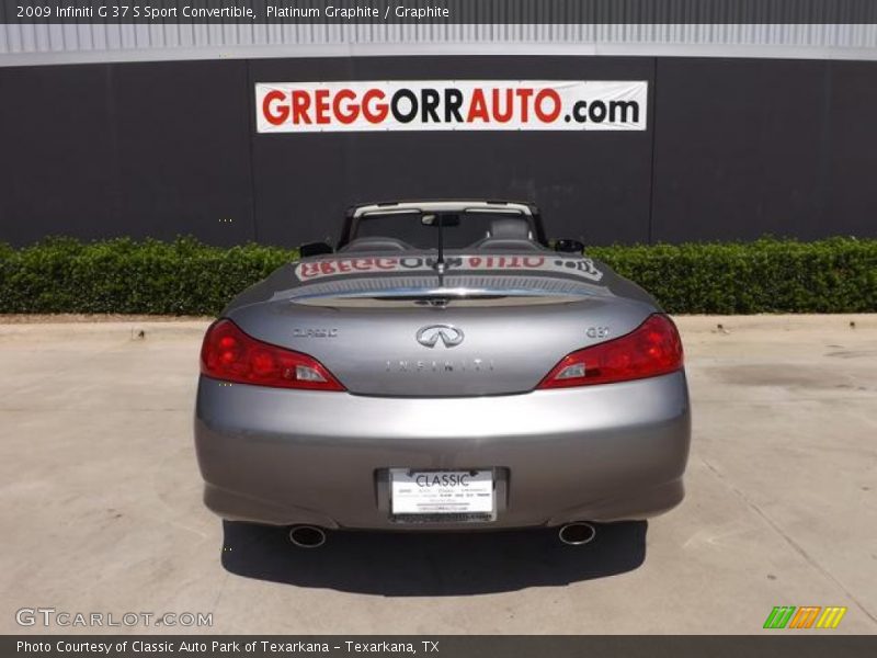 Platinum Graphite / Graphite 2009 Infiniti G 37 S Sport Convertible