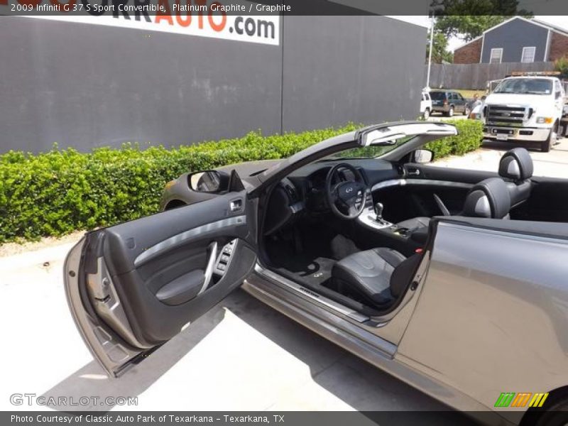 Platinum Graphite / Graphite 2009 Infiniti G 37 S Sport Convertible