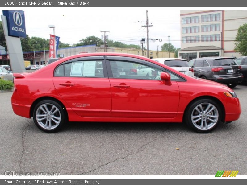 Rallye Red / Black 2008 Honda Civic Si Sedan