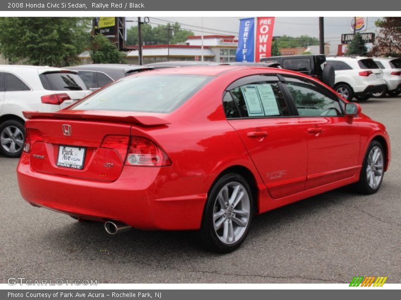 Rallye Red / Black 2008 Honda Civic Si Sedan