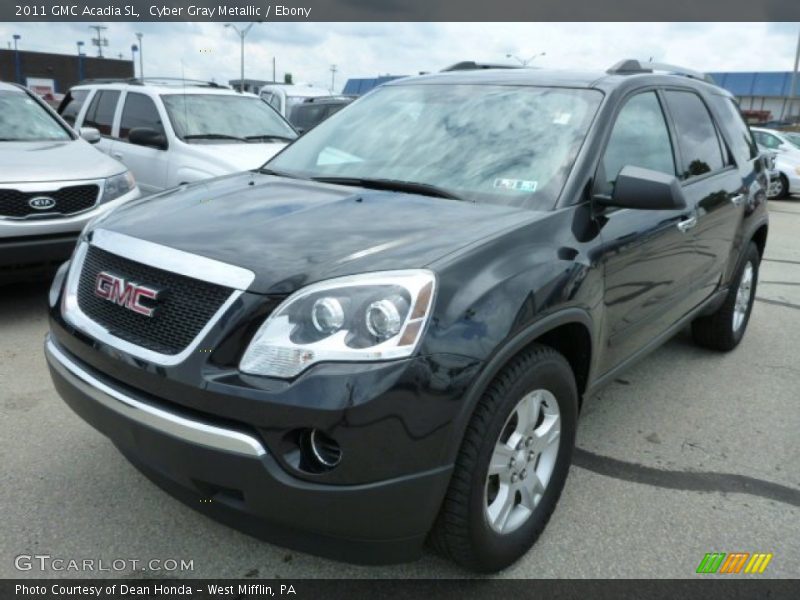 Cyber Gray Metallic / Ebony 2011 GMC Acadia SL