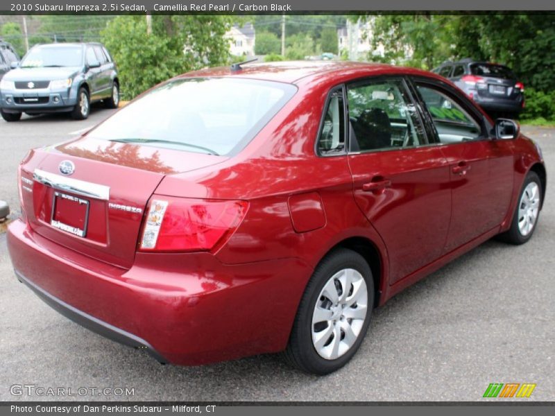 Camellia Red Pearl / Carbon Black 2010 Subaru Impreza 2.5i Sedan