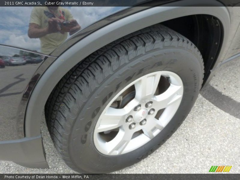 Cyber Gray Metallic / Ebony 2011 GMC Acadia SL