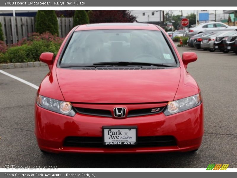 Rallye Red / Black 2008 Honda Civic Si Sedan