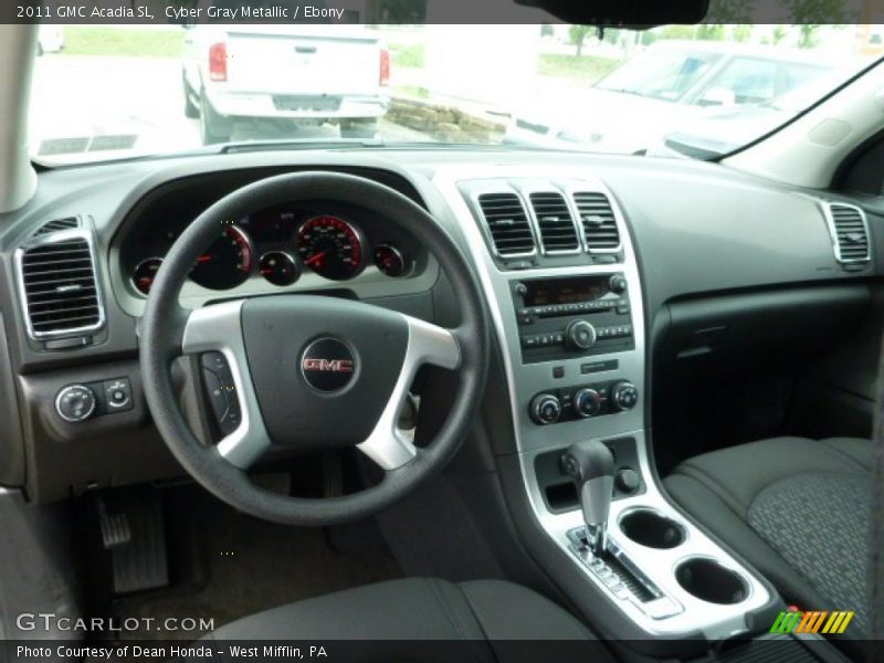 Cyber Gray Metallic / Ebony 2011 GMC Acadia SL