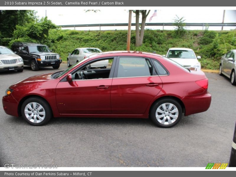Camellia Red Pearl / Carbon Black 2010 Subaru Impreza 2.5i Sedan