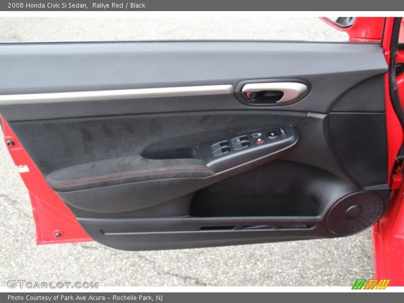 Rallye Red / Black 2008 Honda Civic Si Sedan