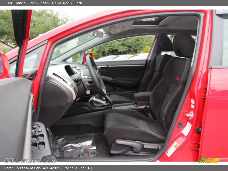 Rallye Red / Black 2008 Honda Civic Si Sedan