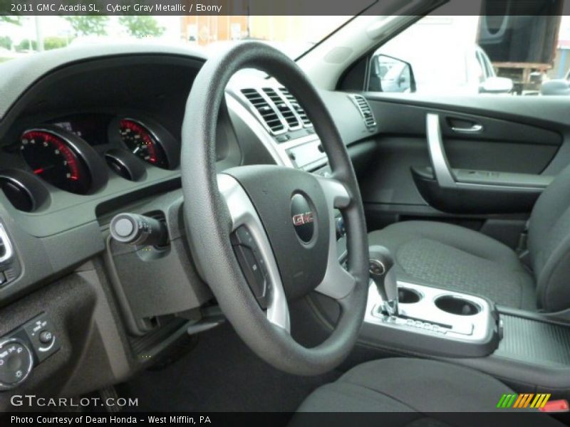 Cyber Gray Metallic / Ebony 2011 GMC Acadia SL