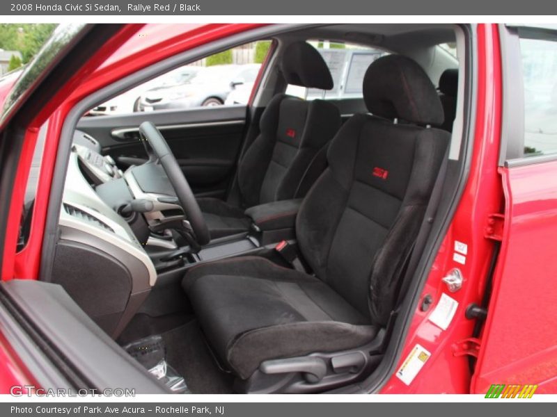 Rallye Red / Black 2008 Honda Civic Si Sedan