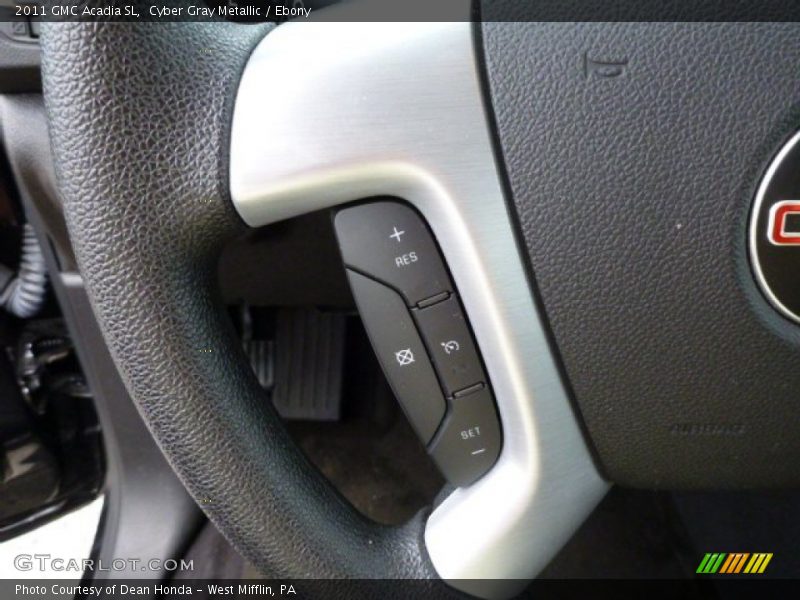 Cyber Gray Metallic / Ebony 2011 GMC Acadia SL
