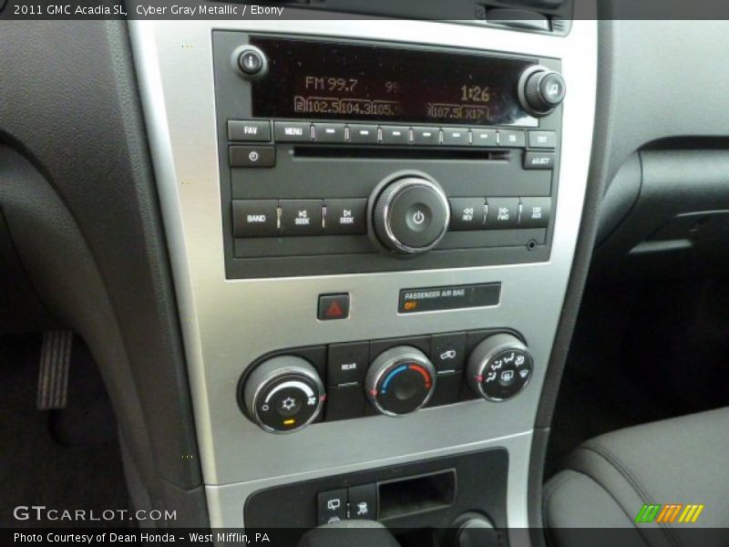 Cyber Gray Metallic / Ebony 2011 GMC Acadia SL