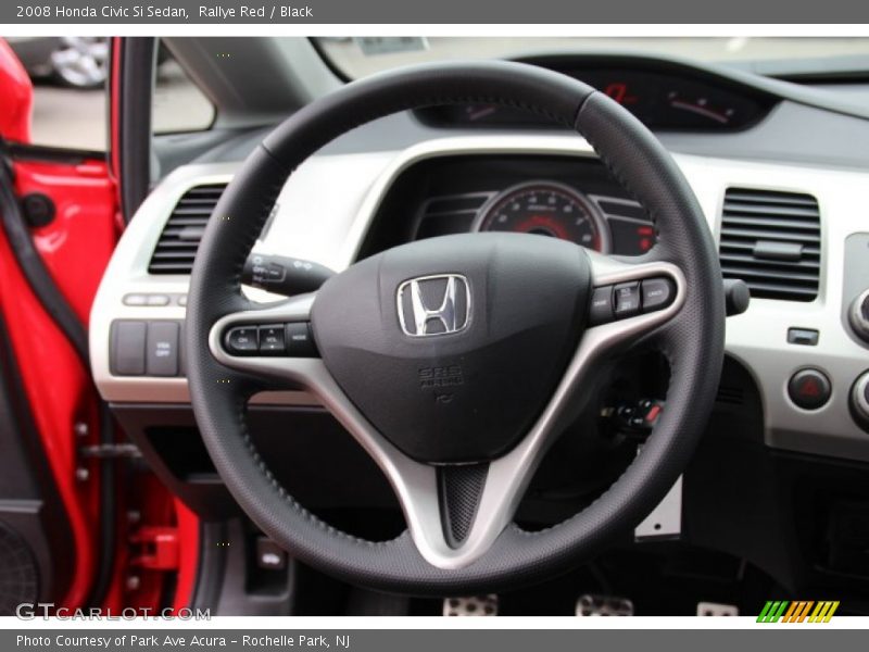 Rallye Red / Black 2008 Honda Civic Si Sedan