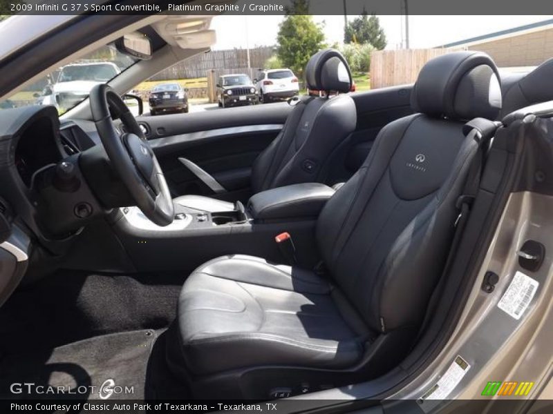 Platinum Graphite / Graphite 2009 Infiniti G 37 S Sport Convertible