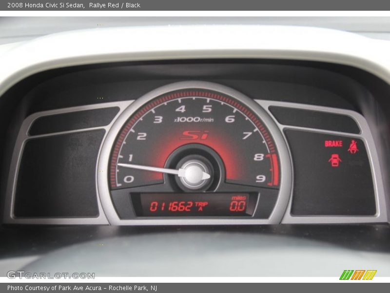 Rallye Red / Black 2008 Honda Civic Si Sedan