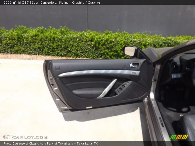 Platinum Graphite / Graphite 2009 Infiniti G 37 S Sport Convertible