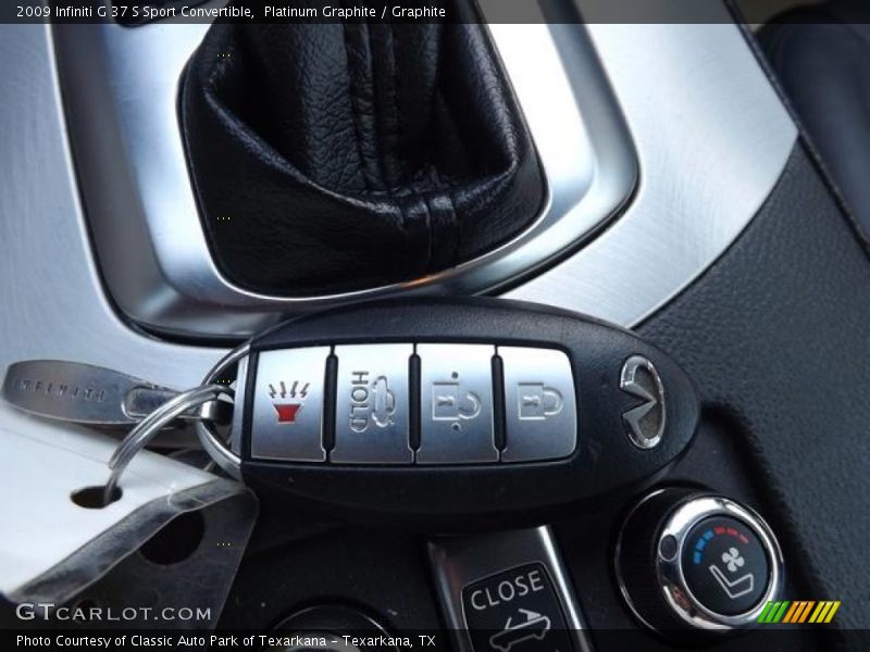 Platinum Graphite / Graphite 2009 Infiniti G 37 S Sport Convertible