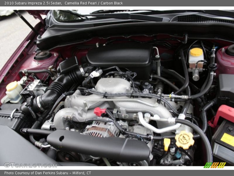 Camellia Red Pearl / Carbon Black 2010 Subaru Impreza 2.5i Sedan