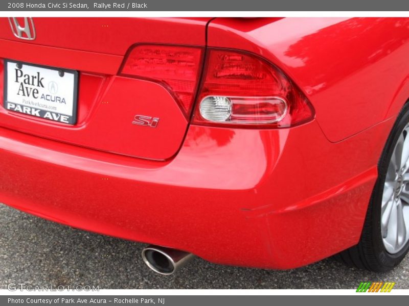 Rallye Red / Black 2008 Honda Civic Si Sedan