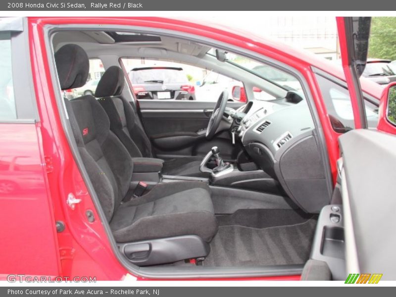 Rallye Red / Black 2008 Honda Civic Si Sedan
