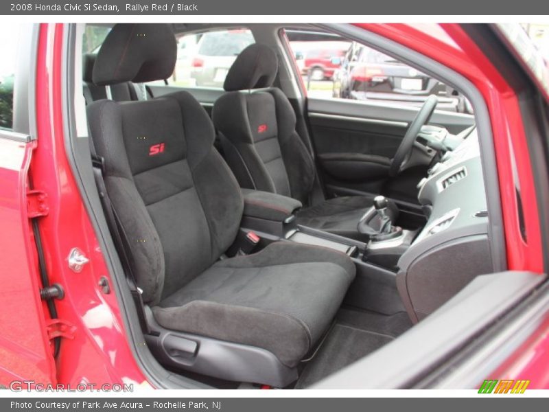 Rallye Red / Black 2008 Honda Civic Si Sedan
