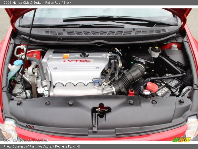 Rallye Red / Black 2008 Honda Civic Si Sedan