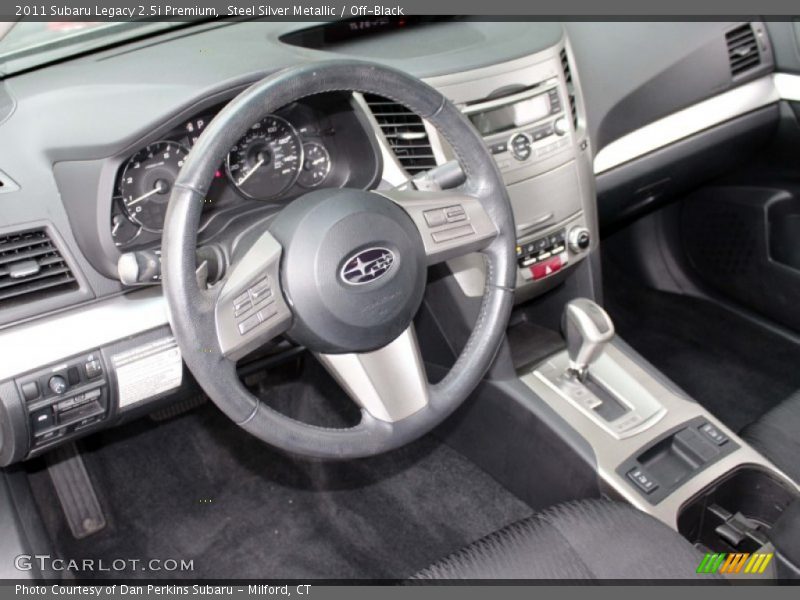 Steel Silver Metallic / Off-Black 2011 Subaru Legacy 2.5i Premium