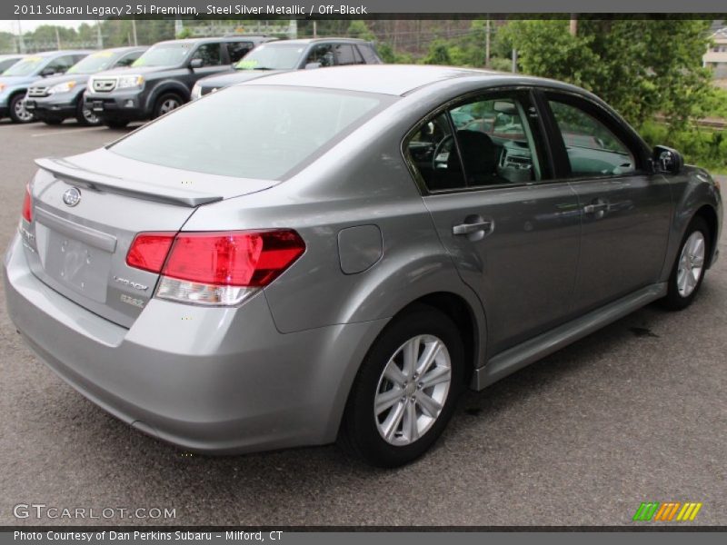 Steel Silver Metallic / Off-Black 2011 Subaru Legacy 2.5i Premium