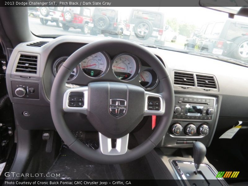Pitch Black / Dark Slate Gray 2013 Dodge Challenger SXT