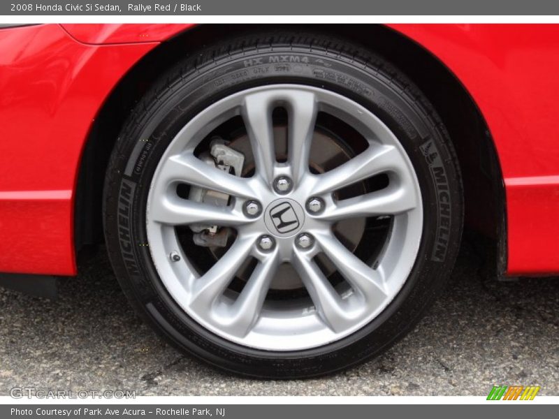 Rallye Red / Black 2008 Honda Civic Si Sedan