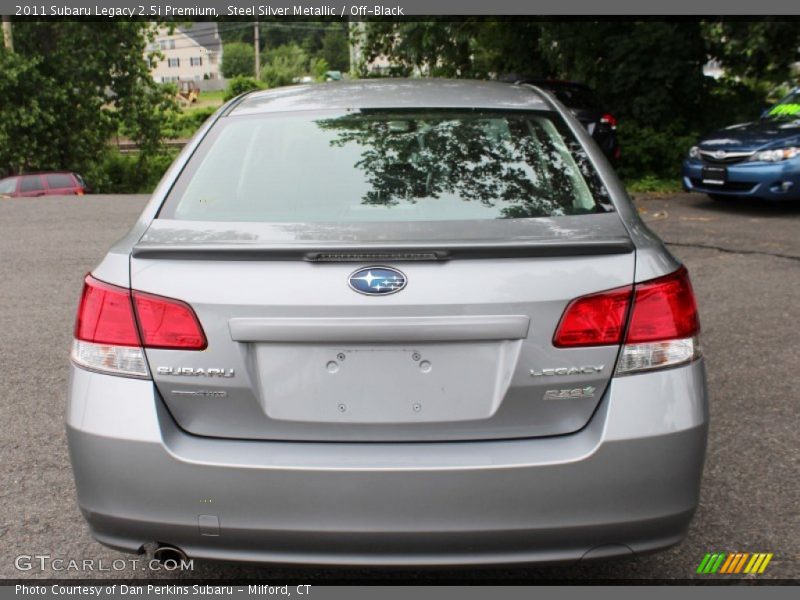 Steel Silver Metallic / Off-Black 2011 Subaru Legacy 2.5i Premium