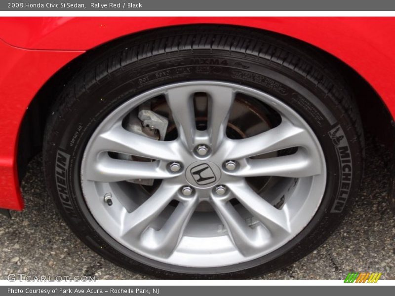 Rallye Red / Black 2008 Honda Civic Si Sedan