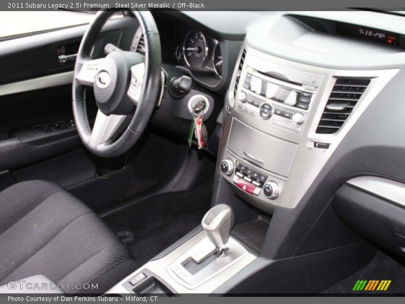 Steel Silver Metallic / Off-Black 2011 Subaru Legacy 2.5i Premium