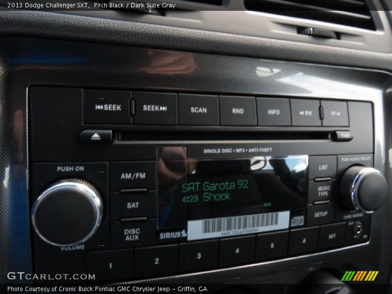 Pitch Black / Dark Slate Gray 2013 Dodge Challenger SXT